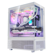 Case, ADATA, INVADER X MINI, MidiTower, Case product features Transparent panel, ATX, MicroATX, MiniITX, Colour White, I