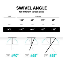 TV SET ACC WALL MOUNT / 40-75" / BLACK M7L-B ONKRON TV SET ACC WALL MOUNT / 40-75" / BLACK M7L-B ONKRON