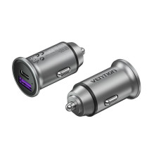 MOBILIOS ĮKROVIKLIS AUTOMOBILIUI USB / 2P PILKAS FFBH0 VENTION MOBILIOS ĮKROVIKLIS AUTOMOBILIUI USB / 2P PILKAS FFBH0 VENTION