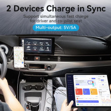 MOBILE CHARGER CAR USB / 2P GRAY FFBH0 VENTION