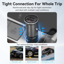 MOBILIOS ĮKROVIKLIS AUTOMOBILIUI USB / 2P PILKAS FFBH0 VENTION MOBILIOS ĮKROVIKLIS AUTOMOBILIUI USB / 2P PILKAS FFBH0 VENTION