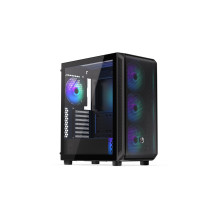 Case, ENDORFY, Arx 500 ARGB, MidiTower, Case product features Transparent panel, Not included, ATX, MicroATX, MiniITX, C
