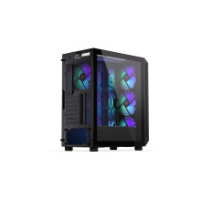 Case, ENDORFY, Arx 500 ARGB, MidiTower, Case product features Transparent panel, Not included, ATX, MicroATX, MiniITX, C