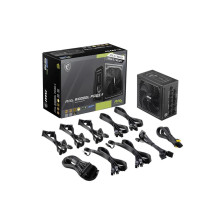 Maitinimo šaltinis, MSI, MAG A1000GL PCIE5 II, ATX 3.1, 1000 vatų, efektyvumas 80 PLUS GOLD, PFC aktyvus, MAGA1000GLPCIE