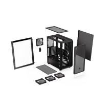 Korpusas, ENDORFY, Arx 500 ARGB, MidiTower, Korpuso savybės: Skaidrus skydelis, Nepridedamas, ATX, MicroATX, MiniITX, Sp