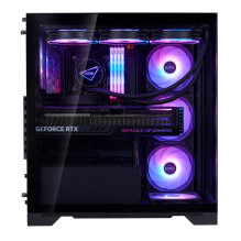 Case, ADATA, INVADER X BTF, MidiTower, Case product features Transparent panel, ATX, MicroATX, MiniITX, Colour Black, IN