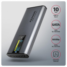 SSD DISKO DĖŽUTĖ M.2 NVME / SATA USB3.2 EEM2-SD2 AXAGON