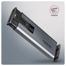SSD ACC ENCLOSURE M.2 NVME / SATA USB3.2 EEM2-SD2 AXAGON