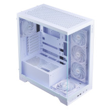 Case, ADATA, INVADER X BTF, MidiTower, Case product features Transparent panel, ATX, MicroATX, MiniITX, Colour White, IN