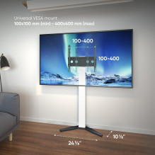 TV SET ACC FLOOR STAND / 26-65" / WHITE TS1140-W ONKRON TV SET ACC FLOOR STAND / 26-65" / WHITE TS1140-W ONKRON