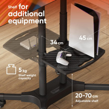 TV SET ACC MOBILE STAND / 32-65" / BLACK TS1351-B ONKRON TV SET ACC MOBILE STAND / 32-65" / BLACK TS1351-B ONKRON