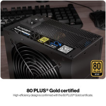 Maitinimo šaltinis, ENDORFY, SUPREMO FM6, 850 vatų, efektyvumas 80 PLUS GOLD, MTBF 100 000 valandų, EY7A012