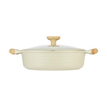 SHALLOW POT D28CM 4.1L / BEIGE 93806 RESTO SHALLOW POT D28CM 4.1L / BEIGE 93806 RESTO