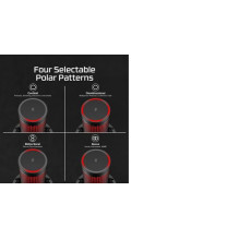 MICROPHONE HYPERX QUADCAST 2 / BLACK 872V1AA HYPERX