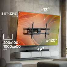 TV SET ACC WALL MOUNT / 42-120" / BLACK M10-B ONKRON TV SET ACC WALL MOUNT / 42-120" / BLACK M10-B ONKRON