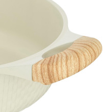 SHALLOW POT D28CM 4.1L / BEIGE 93806 RESTO SHALLOW POT D28CM 4.1L / BEIGE 93806 RESTO