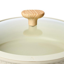 SHALLOW POT D28CM 4.1L / BEIGE 93806 RESTO SHALLOW POT D28CM 4.1L / BEIGE 93806 RESTO