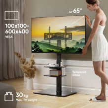 TV SET ACC FLOOR STAND / 32-65" / BLACK TS5550-B ONKRON TV SET ACC FLOOR STAND / 32-65" / BLACK TS5550-B ONKRON