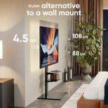 TV SET ACC FLOOR STAND / 32-65" / BLACK TS5550-B ONKRON TV SET ACC FLOOR STAND / 32-65" / BLACK TS5550-B ONKRON