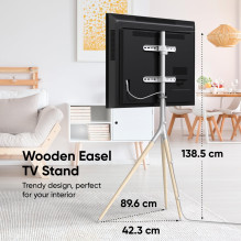 TV SET ACC FLOOR STAND / 32-65" / WHITE TS1220-W ONKRON