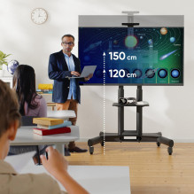 TV SET ACC MOBILE STAND / 40-70" / BLACK TS1551-B ONKRON