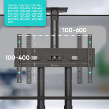 TV SET ACC MOBILE STAND / 40-70" / BLACK TS1551-B ONKRON