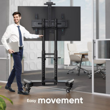 TV SET ACC MOBILE STAND / 40-70" / BLACK TS1551-B ONKRON