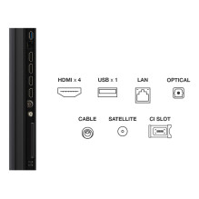 TV Set, TCL, 55 ", 4K Ultra HD, 3840 x 2160 pixels, Flat, 16:9, QD-Mini LED, 55Q6C