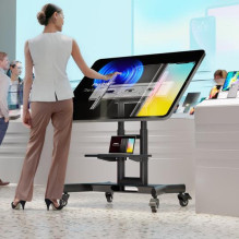 TV SET ACC MOBILE STAND / 32-70" / BLACK TS1350-B ONKRON TV SET ACC MOBILE STAND / 32-70" / BLACK TS1350-B ONKRON