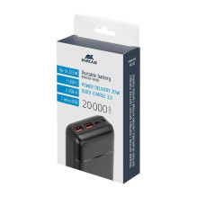 POWER BANK USB 20000MAH / VA2102 BLACK RIVACASE POWER BANK USB 20000MAH / VA2102 BLACK RIVACASE