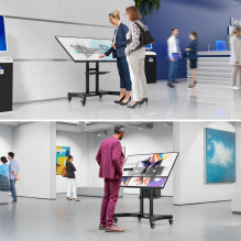 TV SET ACC MOBILE STAND / 32-70" / BLACK TS1350-B ONKRON TV SET ACC MOBILE STAND / 32-70" / BLACK TS1350-B ONKRON
