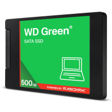 SSD, SANDISK, Green, POWERED BY SANDISK, 500 GB, Serial ATA III, Read speed 545 MB / s, 2.5", WDS500G5G0A