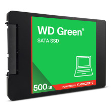 SSD, SANDISK, Green, POWERED BY SANDISK, 500 GB, Serial ATA III, Read speed 545 MB / s, 2.5", WDS500G5G0A
