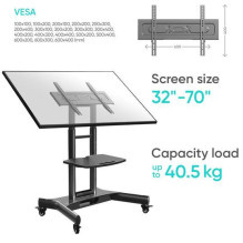 TV SET ACC MOBILE STAND / 32-70" / BLACK TS1350-B ONKRON TV SET ACC MOBILE STAND / 32-70" / BLACK TS1350-B ONKRON