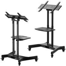Televizoriaus priedas, mobilusis stovas / 32–70' / juodas TS1350-B ONKRON Televizoriaus priedas, mobilusis stovas / 32–70' / juodas TS1350-B ONKRON