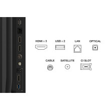 Televizorius, TCL, 75 colių, 4K Ultra HD, 3840 x 2160 pikselių, plokščias, 16:9, DLED, 75V6C