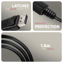 CABLE DP TO HDMI 1.8M / RVD-HI20C2 AXAGON