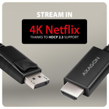CABLE DP TO HDMI 1.8M / RVD-HI20C2 AXAGON
