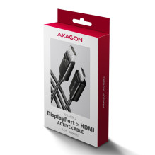 CABLE DP TO HDMI 1.8M / RVD-HI20C2 AXAGON