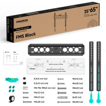 TV SET ACC WALL MOUNT / 35-65" / BLACK FM5-B ONKRON TV SET ACC WALL MOUNT / 35-65" / BLACK FM5-B ONKRON