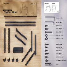 TV SET ACC MOBILE STAND / 70-110" BLACK TS2081-B ONKRON TV SET ACC MOBILE STAND / 70-110" BLACK TS2081-B ONKRON
