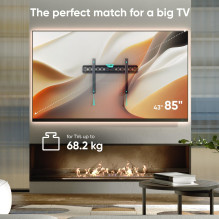 TV SET ACC WALL MOUNT / 43-85" / BLACK FM6-B ONKRON
