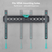 TV SET ACC WALL MOUNT / 43-85" / BLACK FM6-B ONKRON