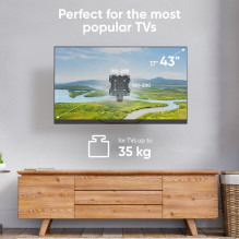TV SET ACC WALL MOUNT / 17-43" / BLACK M4SR-B ONKRON TV SET ACC WALL MOUNT / 17-43" / BLACK M4SR-B ONKRON