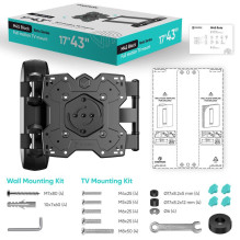 TV SET ACC WALL MOUNT / 17-43" / BLACK M4SR-B ONKRON TV SET ACC WALL MOUNT / 17-43" / BLACK M4SR-B ONKRON
