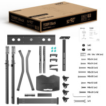 TV SET ACC MOBILE STAND / 50-90" / BLACK TS1891-B ONKRON