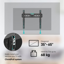 TV SET ACC WALL MOUNT / 32-70" / BLACK TM5-B ONKRON