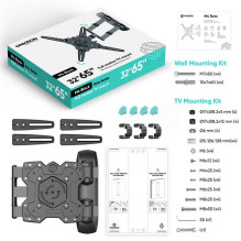 TV SET ACC WALL MOUNT / 32-65" / BLACK M4R-B ONKRON TV SET ACC WALL MOUNT / 32-65" / BLACK M4R-B ONKRON