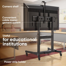 TV SET ACC MOBILE STAND / 50-100" BLACK TS1991-B ONKRON