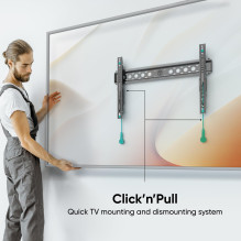 TV SET ACC WALL MOUNT / 43-85" / BLACK TM6-B ONKRON
